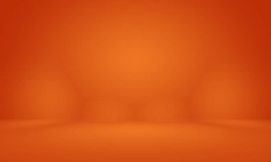 Soyut pürüzsüz Turuncu arkaplan tasarımı, stüdyo, oda, web şablonu, düz daire eğimli iş raporu