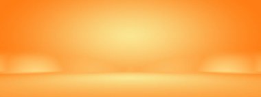 Soyut pürüzsüz Turuncu arkaplan tasarımı, stüdyo, oda, web şablonu, düz daire eğimli iş raporu