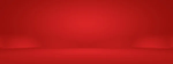고급 스러운 빨간색 배경 크리스마스 발렌틴의 설계, 스튜디오, 방, 웹 템플릿, 비즈니스보고서 부드러운 원 경사 색상으로. — 스톡 사진