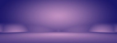 Stüdyo Arkaplan Konsepti - ürün için soyut boş ışık gradyanı mor stüdyo odası arka planı.
