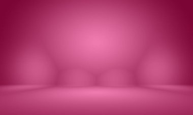 Soyut boş açık pembe stüdyo odası arka planı, ürün gösterimi, afiş, şablon için montaj olarak kullan.