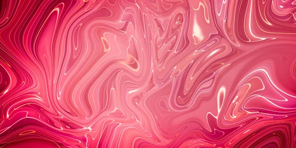 Mermer sıvı efektli yaratıcı soyut karışık kırmızı boya, panorama