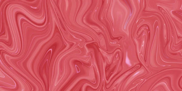창조적으로 추상적으로 혼합 된 산호 색깔 그림 과 대리석 효과, 파노라마 — 스톡 사진