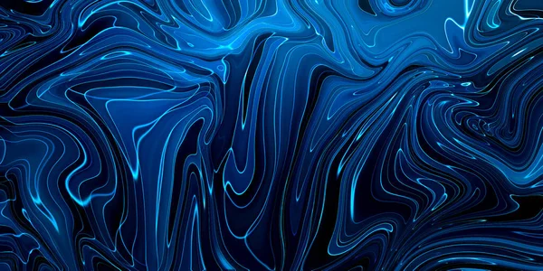 Marbled blue abstract background. Liquid marble pattern. — Stock Photo, Image