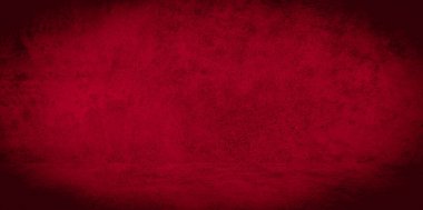 Eski duvar dokusu çimento kırmızı arkaplan soyut koyu renk tasarımı beyaz eğimli arkaplan ile aydınlıktır.