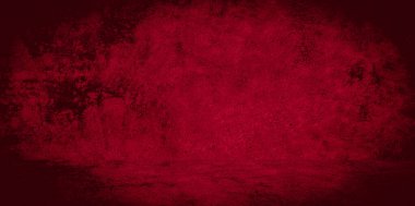 Eski duvar dokusu çimento kırmızı arkaplan soyut koyu renk tasarımı beyaz eğimli arkaplan ile aydınlıktır.