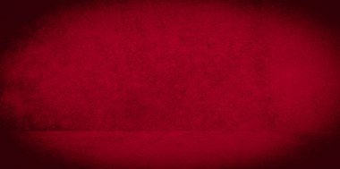 Eski duvar dokusu çimento kırmızı arkaplan soyut koyu renk tasarımı beyaz eğimli arkaplan ile aydınlıktır.