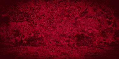 Eski duvar dokusu çimento kırmızı arkaplan soyut koyu renk tasarımı beyaz eğimli arkaplan ile aydınlıktır.