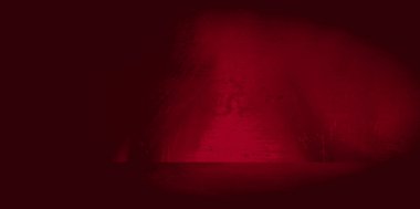 Eski duvar dokusu çimento kırmızı arkaplan soyut koyu renk tasarımı beyaz eğimli arkaplan ile aydınlıktır.