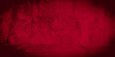 Eski duvar dokusu çimento kırmızı arkaplan soyut koyu renk tasarımı beyaz eğimli arkaplan ile aydınlıktır.