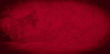 Eski duvar dokusu çimento kırmızı arkaplan soyut koyu renk tasarımı beyaz eğimli arkaplan ile aydınlıktır.