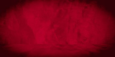 Eski duvar dokusu çimento kırmızı arkaplan soyut koyu renk tasarımı beyaz eğimli arkaplan ile aydınlıktır.