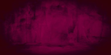 Eski duvar dokusu çimento kırmızı arkaplan soyut koyu renk tasarımı beyaz eğimli arkaplan ile aydınlıktır.