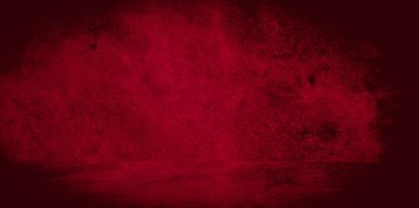 Eski duvar dokusu çimento kırmızı arkaplan soyut koyu renk tasarımı beyaz eğimli arkaplan ile aydınlıktır.