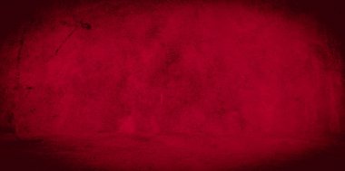 Eski duvar dokusu çimento kırmızı arkaplan soyut koyu renk tasarımı beyaz eğimli arkaplan ile aydınlıktır.