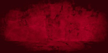 Eski duvar dokusu çimento kırmızı arkaplan soyut koyu renk tasarımı beyaz eğimli arkaplan ile aydınlıktır.