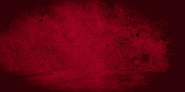 古い壁のテクスチャセメント黒赤の背景抽象的な暗い色のデザインは白グラデーションの背景を持つ光. — ストック写真