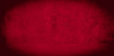 Eski duvar dokusu çimento kırmızı arkaplan soyut koyu renk tasarımı beyaz eğimli arkaplan ile aydınlıktır.