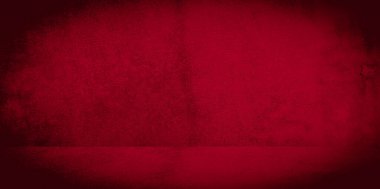 Eski duvar dokusu çimento kırmızı arkaplan soyut koyu renk tasarımı beyaz eğimli arkaplan ile aydınlıktır.