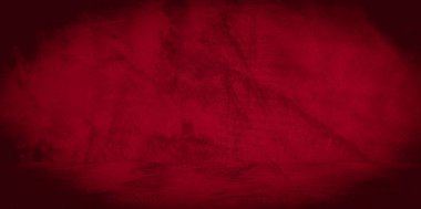 Eski duvar dokusu çimento kırmızı arkaplan soyut koyu renk tasarımı beyaz eğimli arkaplan ile aydınlıktır.