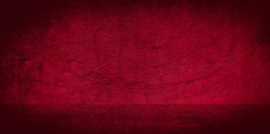 Eski duvar dokusu çimento kırmızı arkaplan soyut koyu renk tasarımı beyaz eğimli arkaplan ile aydınlıktır.