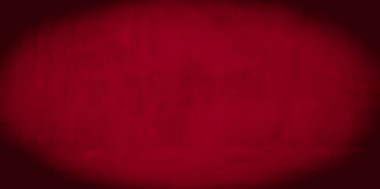 Eski duvar dokusu çimento kırmızı arkaplan soyut koyu renk tasarımı beyaz eğimli arkaplan ile aydınlıktır.