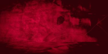 Eski duvar dokusu çimento kırmızı arkaplan soyut koyu renk tasarımı beyaz eğimli arkaplan ile aydınlıktır.