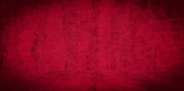 Eski duvar dokusu çimento kırmızı arkaplan soyut koyu renk tasarımı beyaz eğimli arkaplan ile aydınlıktır.