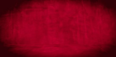 Eski duvar dokusu çimento kırmızı arkaplan soyut koyu renk tasarımı beyaz eğimli arkaplan ile aydınlıktır.