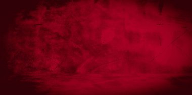 Eski duvar dokusu çimento kırmızı arkaplan soyut koyu renk tasarımı beyaz eğimli arkaplan ile aydınlıktır.