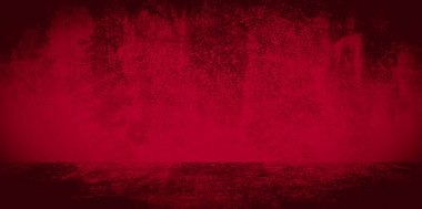 Eski duvar dokusu çimento kırmızı arkaplan soyut koyu renk tasarımı beyaz eğimli arkaplan ile aydınlıktır.