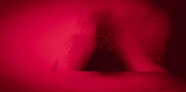 Eski duvar dokusu çimento kırmızı arkaplan soyut koyu renk tasarımı beyaz eğimli arkaplan ile aydınlıktır.