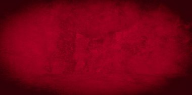 Eski duvar dokusu çimento kırmızı arkaplan soyut koyu renk tasarımı beyaz eğimli arkaplan ile aydınlıktır.