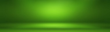 Lüks düz yeşil gradyan soyut stüdyo arkaplan boş oda metin ve resim için yer