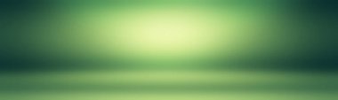 Lüks düz yeşil gradyan soyut stüdyo arkaplan boş oda metin ve resim için yer