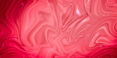 Mermer efektli, yaratıcı, soyut, karışık mercan rengi boya, panorama.