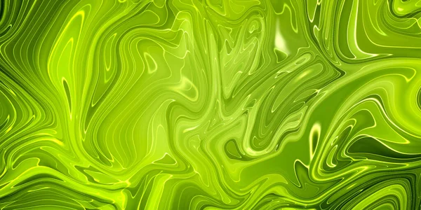 Прозора Зелена Творчість Сучасне Мистецтво Кольори Чорнила Надзвичайно Яскраві Яскраві — стокове фото