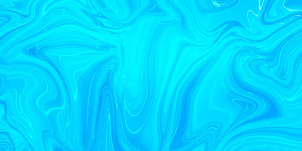大理石蓝色的抽象背景 液态大理石图案 — 图库照片