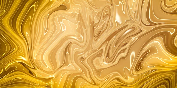 Gelbe Und Goldene Ölfarbe Abstrakten Hintergrund Ölfarbe Gelb Und Gold — Stockfoto