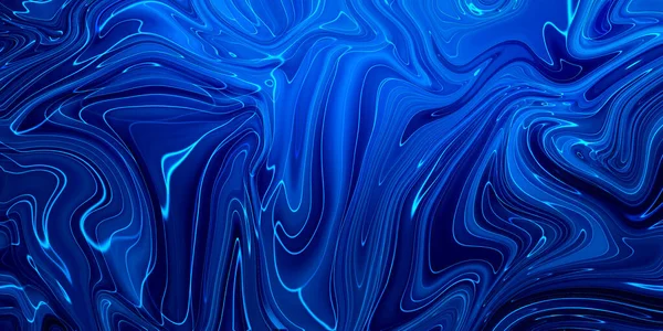 Marmurkowe Niebieskie Abstrakcyjne Tło Wzór Płynnego Marmuru — Zdjęcie stockowe