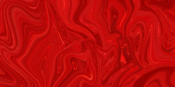 Pittura Creativa Astratta Colore Rosso Misto Con Effetto Marmo Liquido — Foto Stock