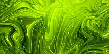 Şeffaf yeşil yaratıcılık, modern sanat. Mürekkep renkleri inanılmaz derecede parlak, aydınlık, şeffaf, serbest akış ve çabucak kurudur. Doğal model, lüks. Soyut sanat eseri, moda tarzı.