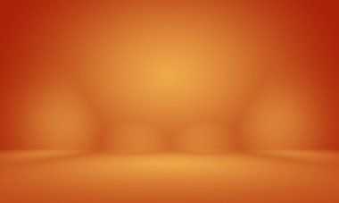 Soyut pürüzsüz Turuncu arkaplan tasarımı, stüdyo, oda, web şablonu, düz daire eğimli iş raporu.