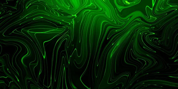 Зеленое Творчество Современное Искусство Цвета Чернил Удивительно Яркие Яркие Полупрозрачные — стоковое фото
