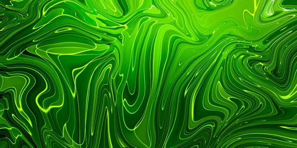 Διαφανής Πράσινη Δημιουργικότητα Μοντέρνα Τέχνη Χρώματα Των Μελανιών Είναι Εκπληκτικά — Φωτογραφία Αρχείου