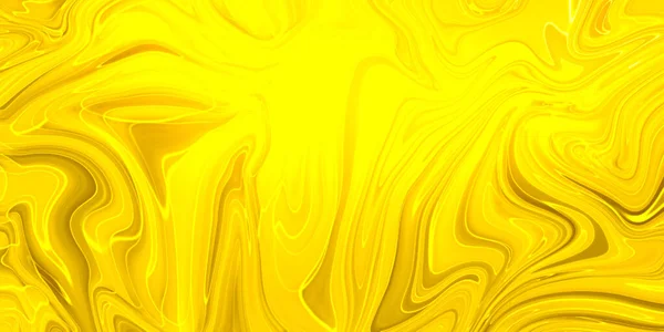 기름은 추상적 배경을 그린다 물감은 노란색 물감이다 대리석 대리석은 추상적 — 스톡 사진