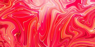 Mermer girdaplar ya da agat dalgaları. Pembe renkli sıvı mermer dokusu. Duvar kağıtları, posterler, kartlar, davetiyeler, web siteleri için soyut resim arka planı. Akışkan sanat.