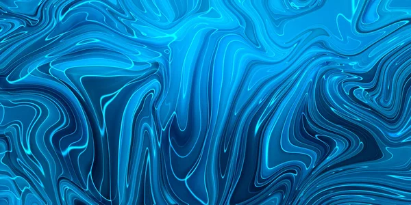 Marmorierter Blauer Abstrakter Hintergrund Flüssiges Marmormuster — Stockfoto