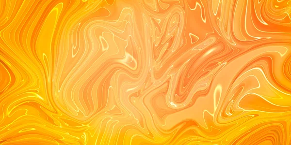 Abstract orange paint background. Acrylic texture with marble pattern.