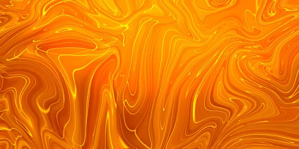 Abstract orange paint background. Acrylic texture with marble pattern.